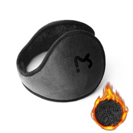 Ear Muffs Winter Warm Ear Muffs Plush Soft Earmuffs Winter EarMuffs Fleece Ear Warmer Headband for Mens Womens Ear Warmer for Cycling, Skiing, Running (Grey)