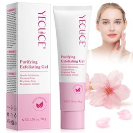 Purifying Exfoliating Gel, Purifying Enzymes Exfoliating Gel For Face Deep Cleansing, Face Exfoliator For Gentle Cleansing, Facial Scrub, Body Scrubber, For All Skin Types, Gentle