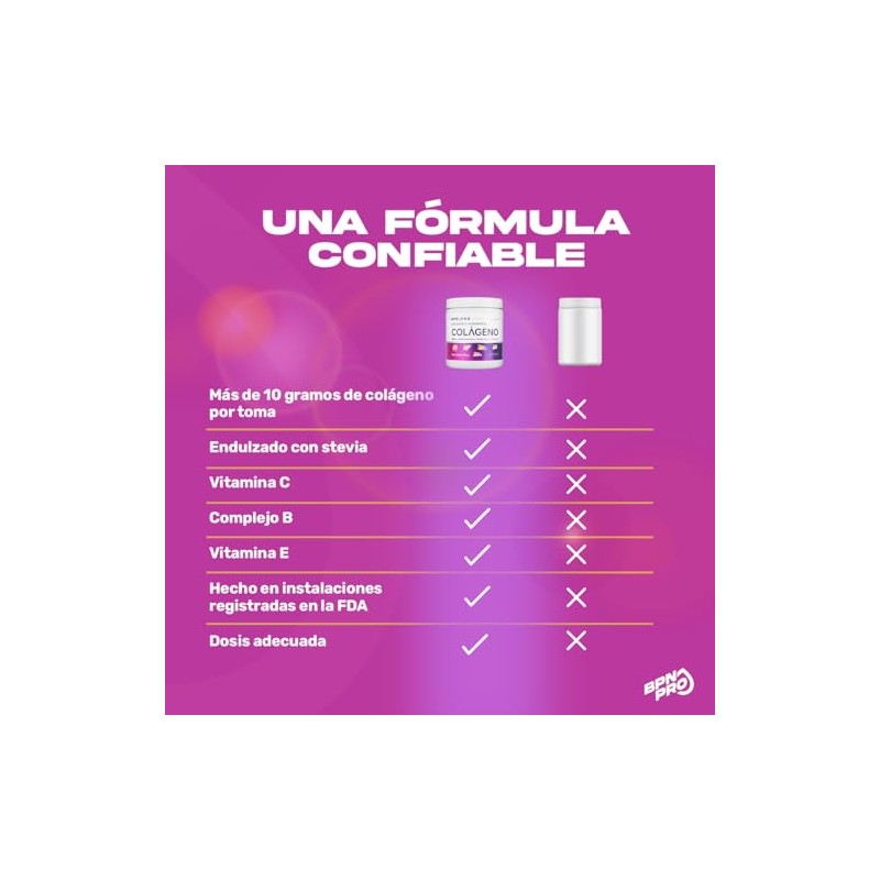 Bpn Pro Colágeno Hidrolizado Polvo Sabor Fresa 360 Vitamina Zinc