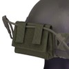 KRYDEX Tactical Helmet Counterweight Pouch with Elastic Flashlight Chemlight Battery