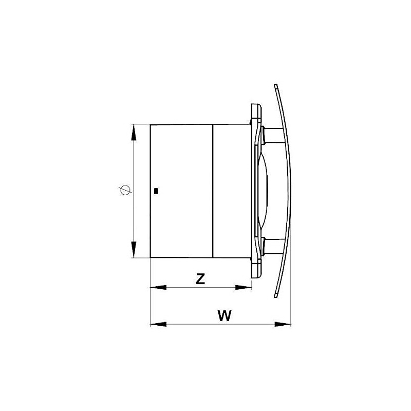 Bathroom Kitchen Toilet Wall Air Ventilation Extractor Fan with Timer