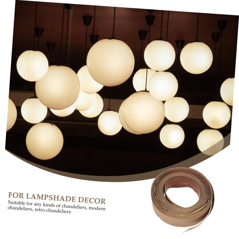 KONTONTY Lampshade Edging Tape Self Adhesive Cloth Strips for Diy
