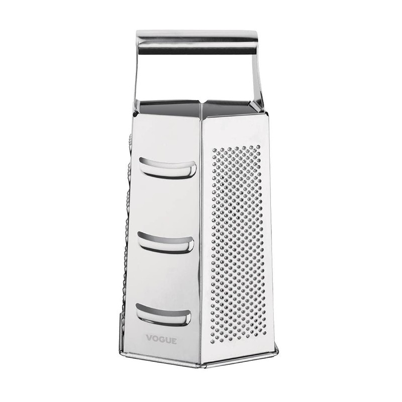 Vogue DM022 6 Way Hand Grater 230mm Stainless Steel Kitchen
