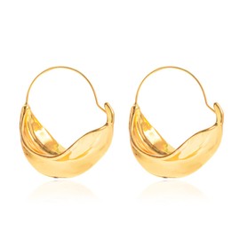 Wendalern Boho Geometric Earrings Vintage Irregular Drop Earrings Gold Circle Drop Earrings Punk Exaggerated Earrings Jewellery for Women and Girls