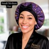 Luxury Satin Sleep Bonnet – Double-Layered Charmeuse for Curly, Wavy,