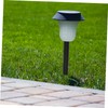 TOVINANNA 8pcs Ground Cone Plastic Lamp Stakes Solar Torch Light