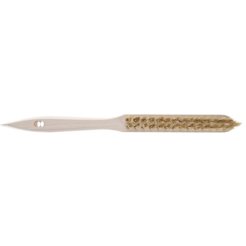 OSBORN Hand Wire Brush 2 Rows Brass