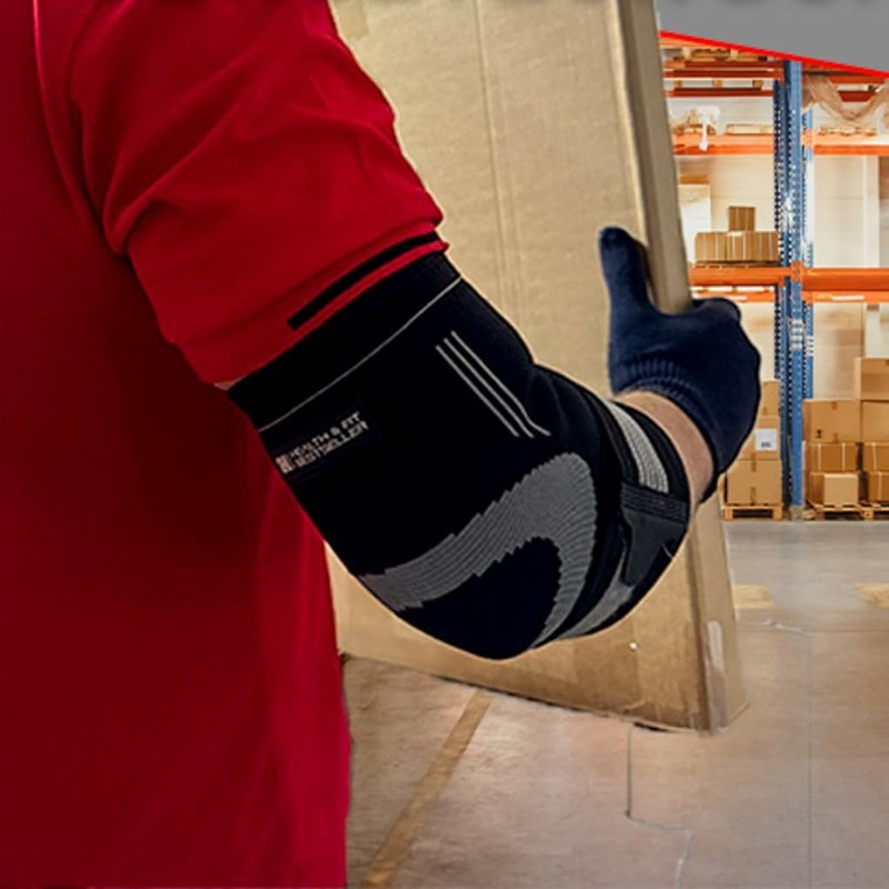 HEALTH & FIT: Elbow Sleeve for Compression with Adjustable Compression
