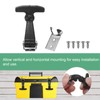 M METERXITY 2-Pack Elastic Stainless Steel Rubber Hood Catch, 2"Flexible