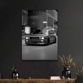 Car Pattern Unframed Painting, 1 Count Modern Fashion Style Canvas Wall Art, Wall Art Decor for Home Living Room Bedroom Office School - Specification: 7.87*11.81inch, pattern: Car