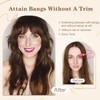 BUPPLER Clip in Bangs 100% Real Human Hair Pieces Hair