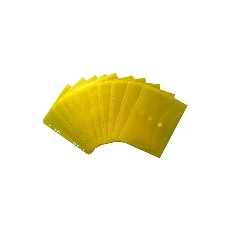 EXXO by HFP 35053 Document Folders A5 Landscape Transparent Yellow