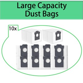 Replacement Disposable Dust Bag Compatible with Dreame D10 Plus Gen 2 / Mova S10 Plus Robot Vacuum Bags (10 Pack)