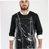 FOMIYES Clear Apron With Pockets Transparent Hair Salon Apron For