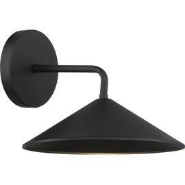 Minka Lavery 73182-66-L City Streets Metal Shade Outdoor LED Wall Sconce, 1-Light 8 Watt, Sand Coal, 8" H x 10" W