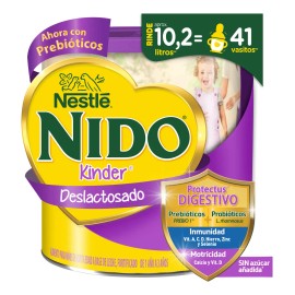 Alimento Para Niños de Corta Edad Nido Kinder 1+ Deslactosado 1.5kg