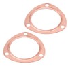 Headerbs Exhaust Collector Gaskets, 2 Pieces 3 Inch Copper Header