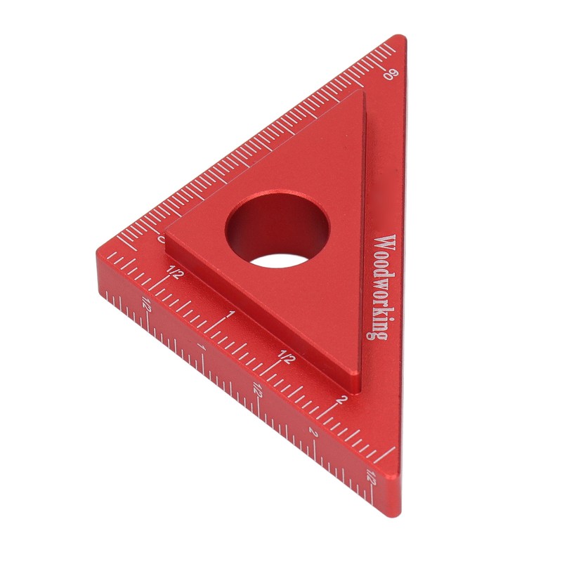 45/90 Degree Aluminum Alloy Angle Ruler High Accuracy DIY Woodworking