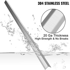VEVOR Stainless Steel Corner Guards 2 x 2 x 48 inch Metal Wall Corner Protector Pack of 20 Corner Guards 20 Ga 304 Stainless Corner Guard with 90-Degree Angle for Wall Protection and Decoration