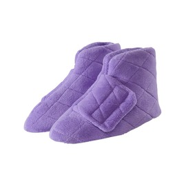 Silvert's Adaptive Clothing & Footwear Women’s Superb Comfort Extra Wide Bootie Slippers for Seniors With Swollen Feet - Mauve LGE
