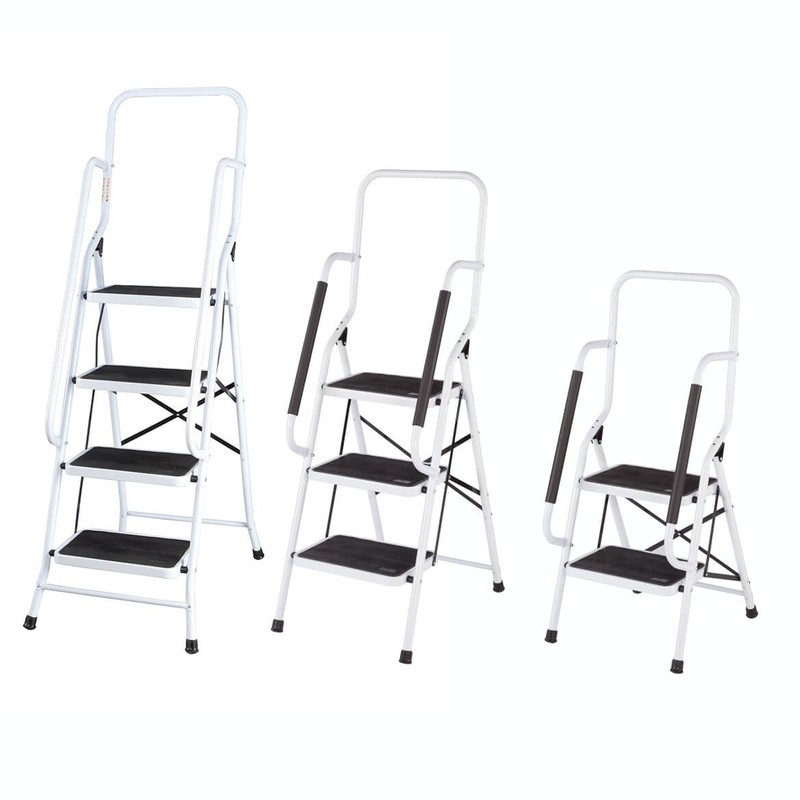 Step Ladder with Handles by LivingSURE, 3-Tier