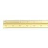 Alumicolor Aluminum Engineer Metric Solid Drafting Scale, 30CM, Gold