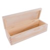 Wooden Oblong Rectangular Lidded Box | 30 x 14 x