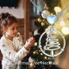 CRMAD Christmas Tree Necklace for Women Sterling Silver Moonstone Necklace