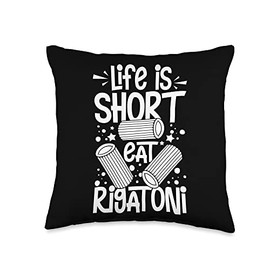 Rigatoni Pasta Noodles Recipes Italian Sauce Maker Throw Pillow, 16x16, Multicolor