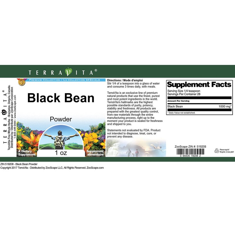 Black Bean Powder (1 oz, ZIN: 519208)