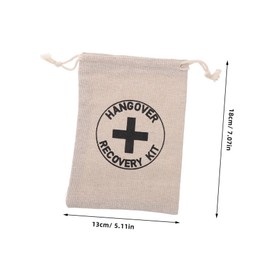 Hohopeti 10pcs Bachelorette Pouches Cotton Drawstring Bags for Bridal Shower Elegant Hangover Tool Versatile Storage Bags Soft Touch for Parties