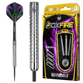 WINMAU Foxfire 23g Tungsten Darts with Prism Flights and Shafts (Stems)