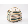 Vinsani Insulated Striped Canvas Thermal Lunch Bag Reusable Portable Cooler