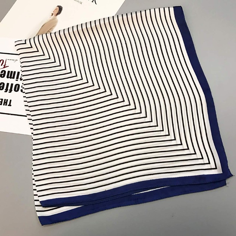 WHITE FANG MA054 Scarf, Stole, Striped, Stylish, Afghan Casual Silk,