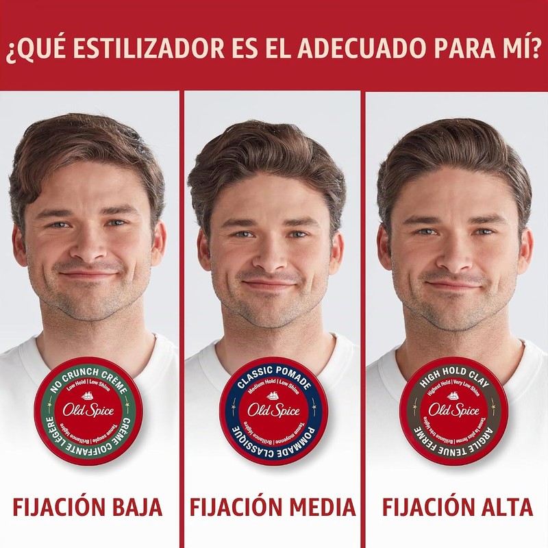 Cera para pelo Old Spice acabado mate 2.5 oz –