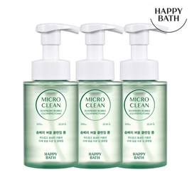 Happy Bath Microclean Berry Berry Cleansing Foam 300ml3 Meat / 해피바스 마이크로 클린 솝베리 버블 클렌징폼 300ml3입