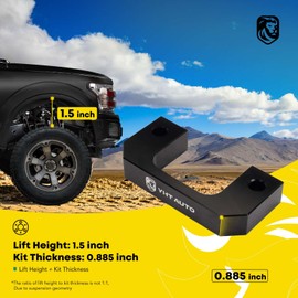 YHTAUTO 1.5 inch Front Leveling Lift Kit w/Hardware Kit Fits 2019-2023 Chevy & GMC Models, Silverado 1500, Sierra, Tahoe, Suburban, Yukon XL, RWD/4WD, Set of 2 Strut Mount