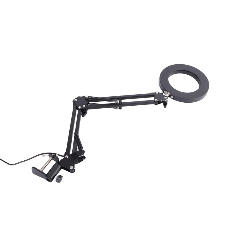 Foldable Eyecare Table Lamp Flexible Swing Arm Clamp Mount Lamp