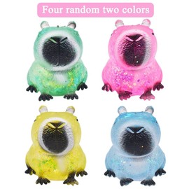 XNAUVOI Cute Capybara Squeeze Toy, Soft Capybara Toys Anti Stress, Capybara Squeeze Toy, Squeeze Anti-Stress Toy, Squishy Squeeze Toys for Children Adults