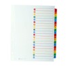 Avery 05196501 Mylar A4+ Extra Wide Pre-Printed Dividers, Multicoloured Tabs