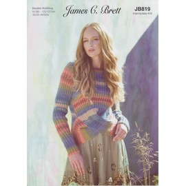 James Brett Womens Double Knit Knitting Pattern Ladies Twist Front Sweater (JB819)