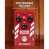 STRICH Polyphonic Octave Guitar Pedal,Digital 3-Mode Octave Shifter with Top/Both/Bottom