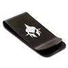 Tioneer Matte Black Stainless Steel Dark Knight Emblem Money Clip