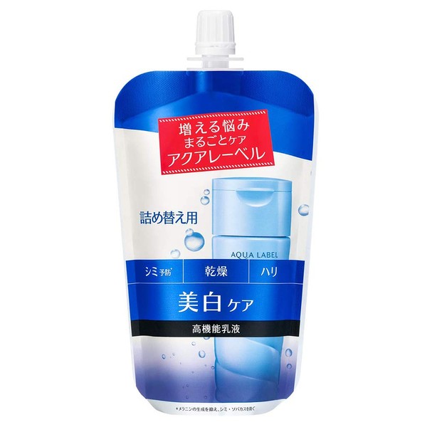 Shiseido Aqualabel White Care Milk Emulsion - 117 ml - Moist - Refill (Green Tea Set)