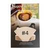#4 Cone Coffee Paper Filters for Ninja Coffee Makers,Disposable Natural
