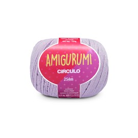 Circulo Amigurumi Yarn, 100% Mercerized Brazilian Virgin Cotton for Crocheting and Knitting, Soft Art - Sport Weight Yarn, 4.4 oz, 278 yds - Color 6006 - Candy Purple
