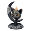 Backflow Incense Burner Mystical Cat with Moon Incense Holder Waterfall