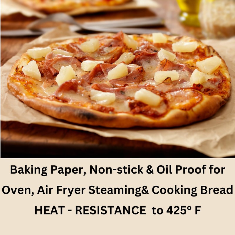 9x9 Inch Natural Parchment Paper Squares 200 Sheets | Made