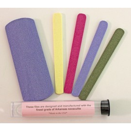 Unbranded Nail Files and Heel Stone made from all natural Arkansas Novaculite