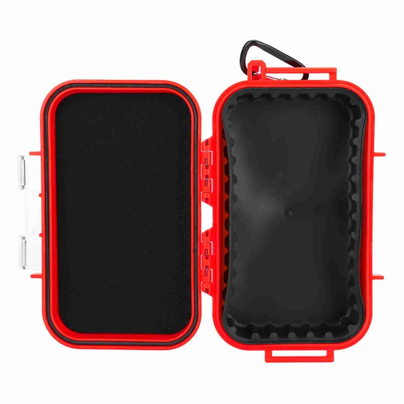 Outdoor Survival Shockproof Waterproof Storage Case Airtight Carry Box Container(Red)